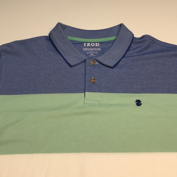 Izod Other - IZOD Mens 2XL Block Striped Polo Golf Shirt